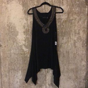 Black Flowy Tank Top
